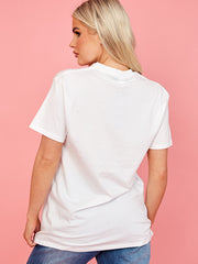 Lipstick J'adore Graphic Glitter Detail T-Shirt