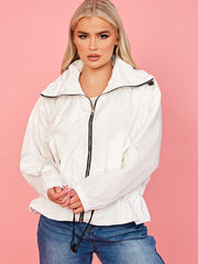 High Neck Hooded Festival Jacket