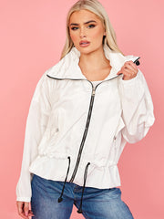 High Neck Hooded Festival Jacket