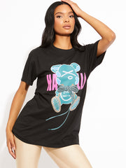Shoelace Bear Graphic T-Shirt