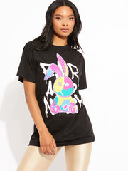 Stitched Rabbit Graphic T-Shirt