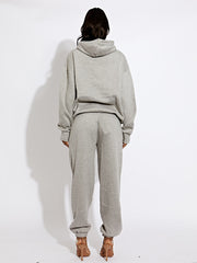 Geborduurd voorbij dromen met capuche fleece coöperatie