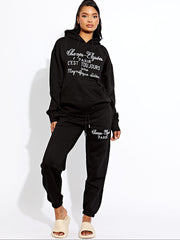 C'est Toujours Embroidered Fleece Co-ord