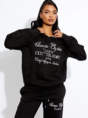 C'est Toujours Embroidered Fleece Co-ord