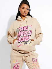 The Lovely Club Slogan Fleece Co-ord