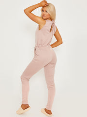 Tie Knot Back Sleeveless Jumpsuit