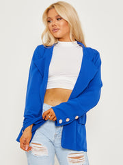 Straight Fit Single Button Blazer