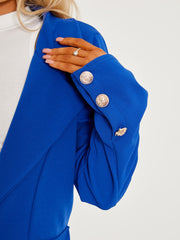 Straight Fit Single Button Blazer