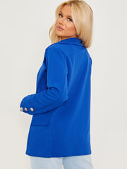 Straight Fit Single Button Blazer