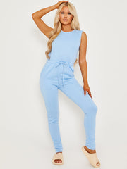 Tie Knot Back Sleeveless Jumpsuit