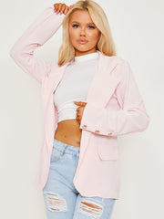 Straight Fit Single Button Blazer