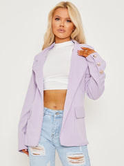 Straight Fit Single Button Blazer