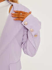 Straight Fit Single Button Blazer