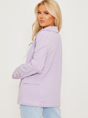 Straight Fit Single Button Blazer