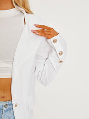 Straight Fit Single Button Blazer