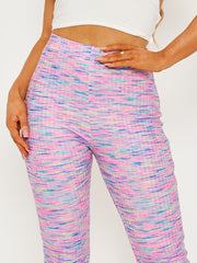 Multi Coloured Flared Trouser