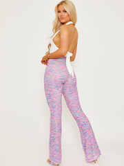 Multi Coloured Flared Trouser