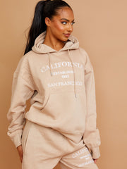 Embroidered California Hooded Fleece Co-ord