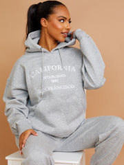 Embroidered California Hooded Fleece Co-ord