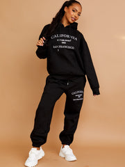 Embroidered California Hooded Fleece Co-ord