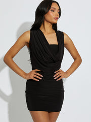 Sleeveless Cowl Neck Dress