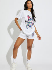 Blessed Teddy Oversized T-Shirt & Shorts Co-ord