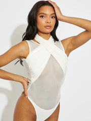 Wrap Around Slinky Mesh Bodysuit