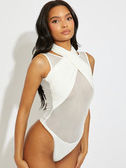 Wrap Around Slinky Mesh Bodysuit
