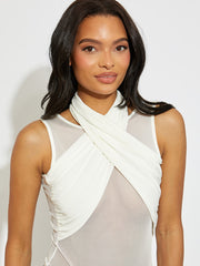 Wrap Around Slinky Mesh Bodysuit