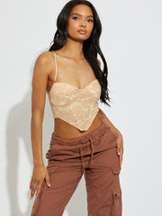 Structured Lace Corset Top