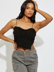 Cami Mesh Crop Top