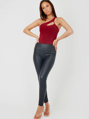 One Shoulder Cut Out Bodysuit