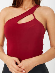 One Shoulder Cut Out Bodysuit