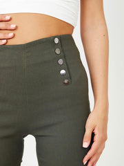 Mock Button High Waist Jeggings Multi Pack