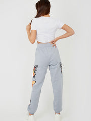 Butterfly Graphic Oversized Fleece Joggers
