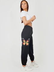 Butterfly Graphic Oversized Fleece Joggers