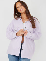 Einfache klassische dicke Hemdjacke Shacket