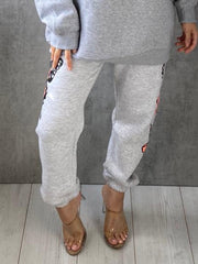 Butterfly Graphic Oversized Fleece Joggers
